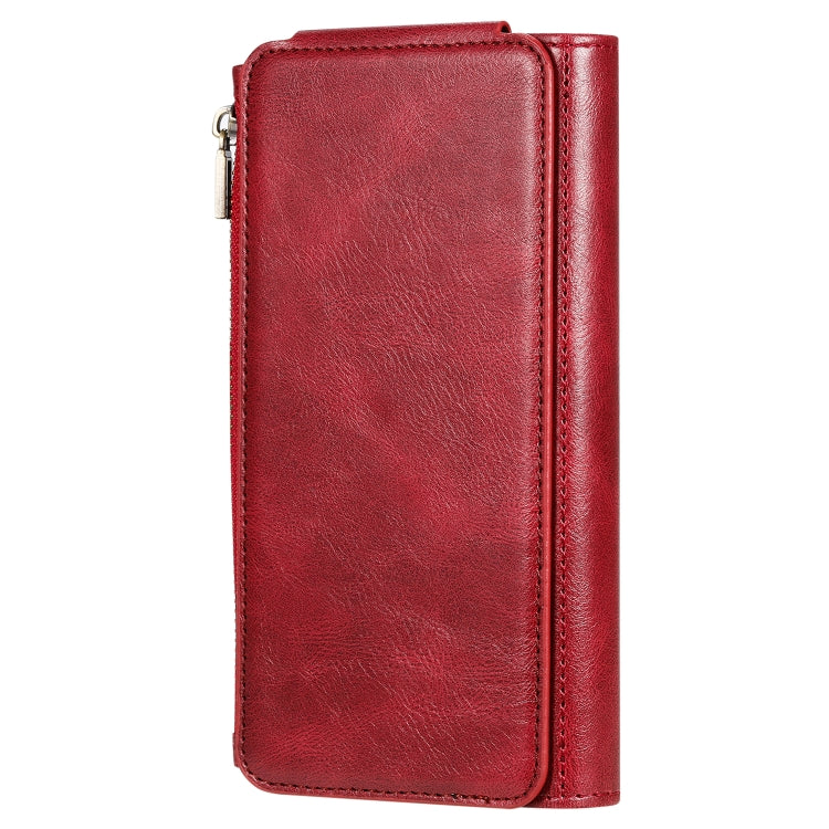 For Galaxy S10+ Multifunctional Retro Detachable Magnetic Horizontal Flip Leather Case with Card Slots & Holder & Wallet & Photo Frame