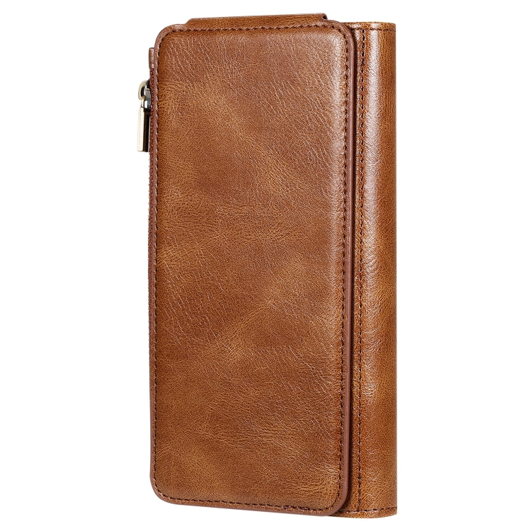 For Galaxy S10+ Multifunctional Retro Detachable Magnetic Horizontal Flip Leather Case with Card Slots & Holder & Wallet & Photo Frame
