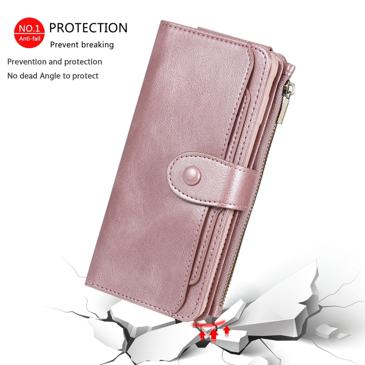 For Galaxy S10+ Multifunctional Retro Detachable Magnetic Horizontal Flip Leather Case with Card Slots & Holder & Wallet & Photo Frame