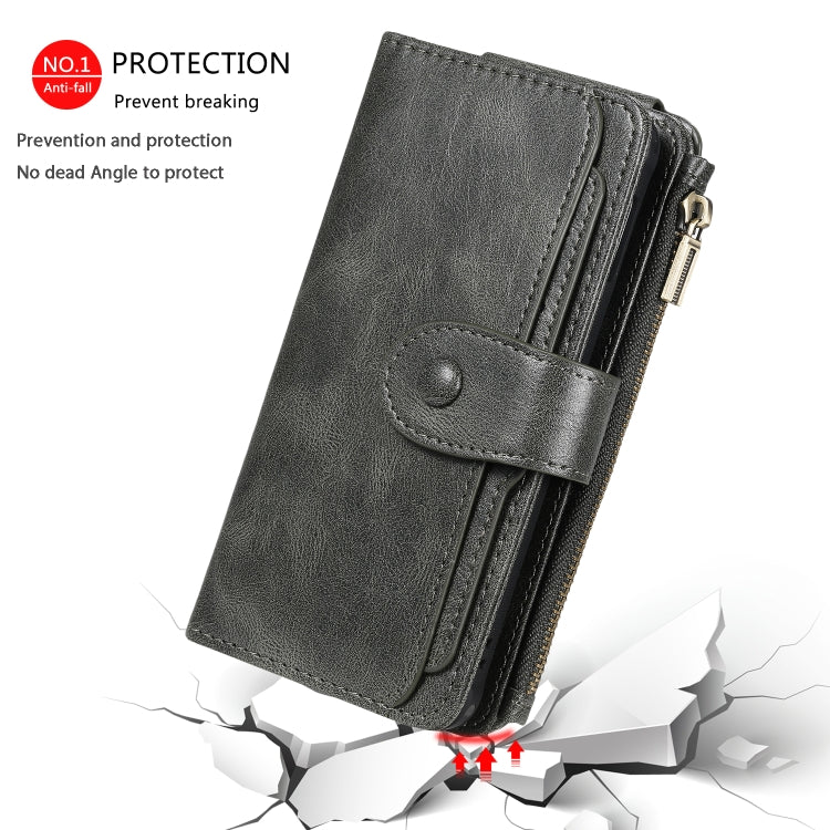 For Galaxy S10e Multifunctional Retro Detachable Magnetic Horizontal Flip Leather Case with Card Slots & Holder & Wallet & Photo Frame