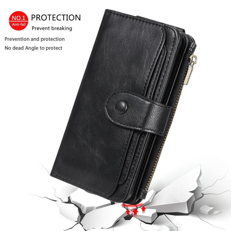 For Galaxy S10e Multifunctional Retro Detachable Magnetic Horizontal Flip Leather Case with Card Slots & Holder & Wallet & Photo Frame