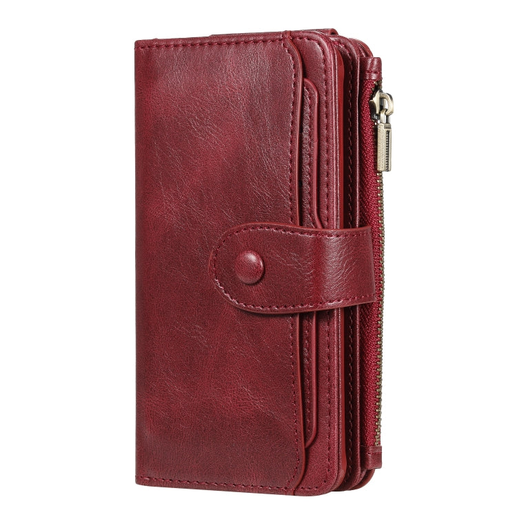 For Galaxy S10e Multifunctional Retro Detachable Magnetic Horizontal Flip Leather Case with Card Slots & Holder & Wallet & Photo Frame