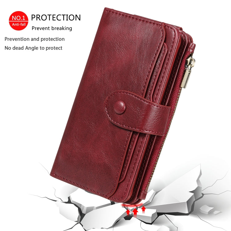 For Galaxy S10e Multifunctional Retro Detachable Magnetic Horizontal Flip Leather Case with Card Slots & Holder & Wallet & Photo Frame