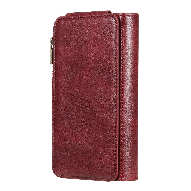 For Galaxy S10e Multifunctional Retro Detachable Magnetic Horizontal Flip Leather Case with Card Slots & Holder & Wallet & Photo Frame