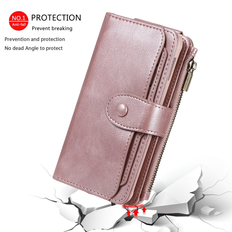 For Galaxy S10e Multifunctional Retro Detachable Magnetic Horizontal Flip Leather Case with Card Slots & Holder & Wallet & Photo Frame