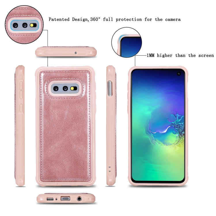 For Galaxy S10e Multifunctional Retro Detachable Magnetic Horizontal Flip Leather Case with Card Slots & Holder & Wallet & Photo Frame