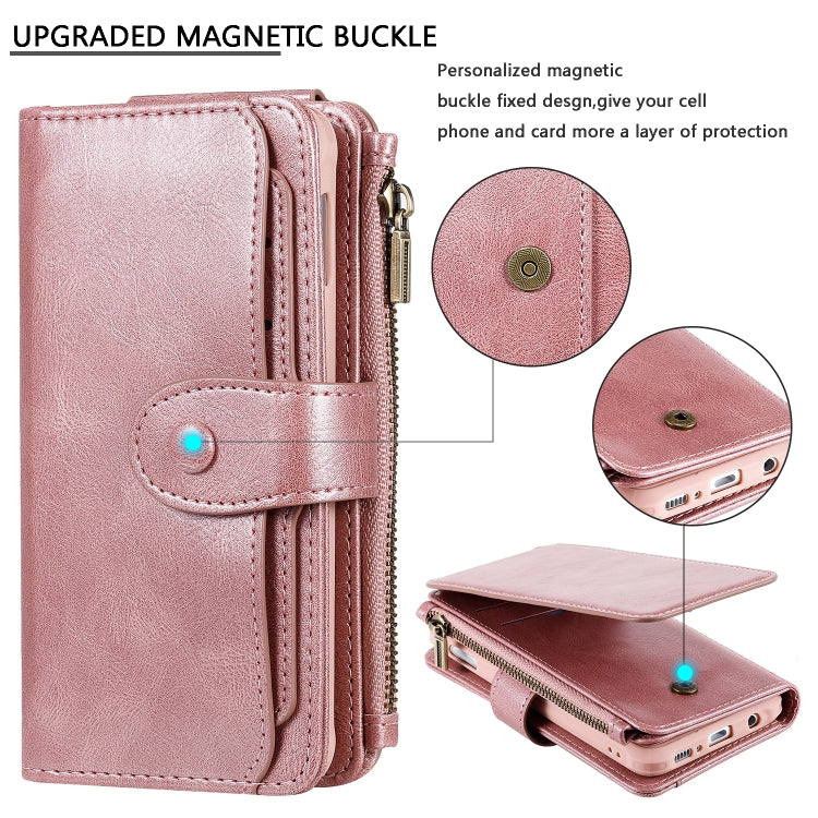 For Galaxy S10e Multifunctional Retro Detachable Magnetic Horizontal Flip Leather Case with Card Slots & Holder & Wallet & Photo Frame