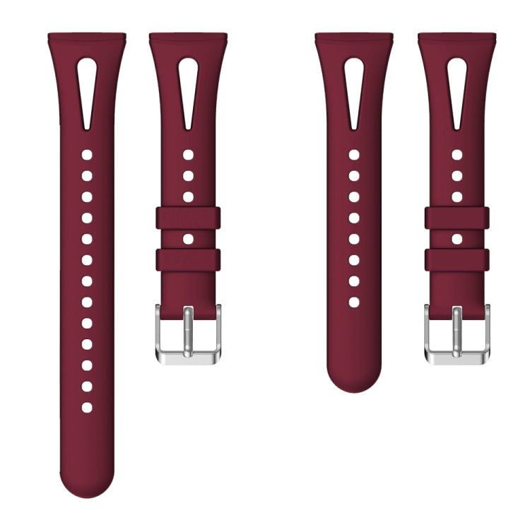 For Fitbit Versa 3 / 4 Water-drop Slim Silicone Watch Band, Size:S