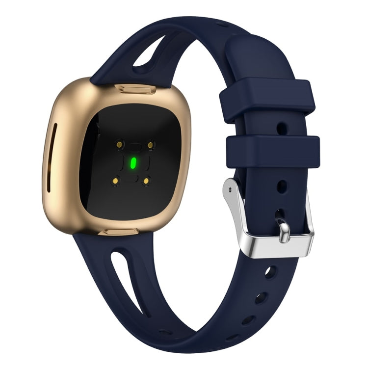 For Fitbit Versa 3 / 4 Water-drop Slim Silicone Watch Band, Size:S