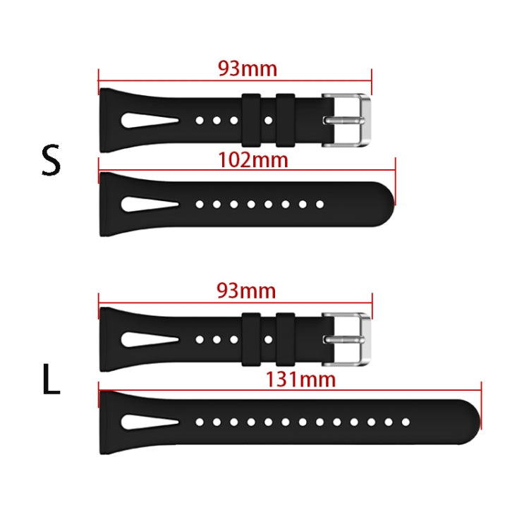 For Fitbit Versa 3 / 4 Water-drop Slim Silicone Watch Band, Size:S
