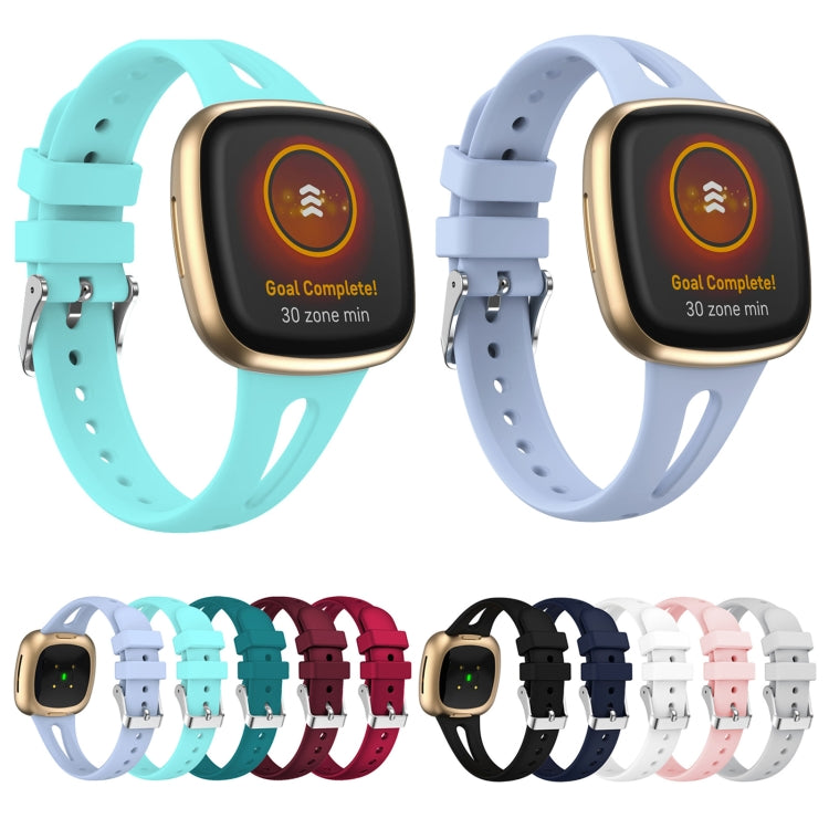 For Fitbit Versa 3 / 4 Water-drop Slim Silicone Watch Band, Size:S