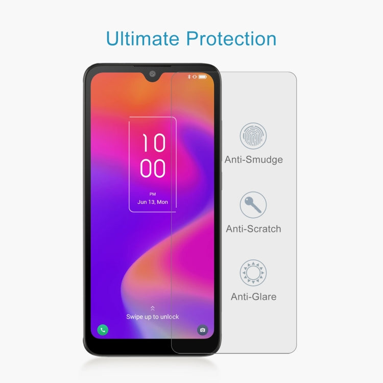 For TCL ION z 50 PCS 0.26mm 9H 2.5D Tempered Glass Film
