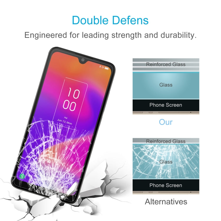 For TCL ION z 50 PCS 0.26mm 9H 2.5D Tempered Glass Film