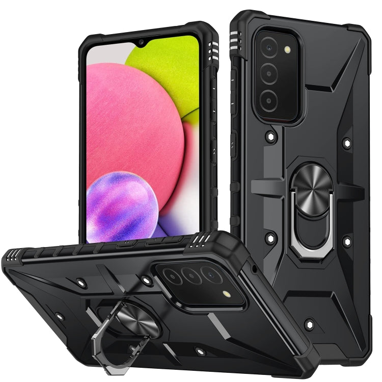 For Samsung Galaxy A03s 165.8mm US Ring Holder Phone Case