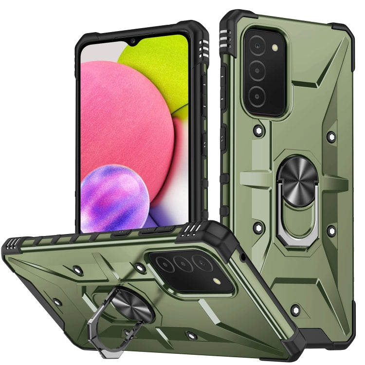 For Samsung Galaxy A03s 165.8mm US Ring Holder Phone Case