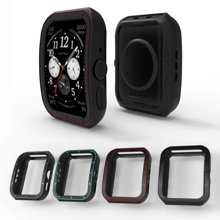 For OPPO Watch 3 TPU Half-cover Hollowed Watch Case with scale