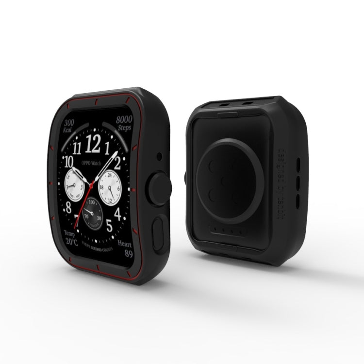 For OPPO Watch 3 Pro TPU Half-cover Hollowed Watch Case with scale