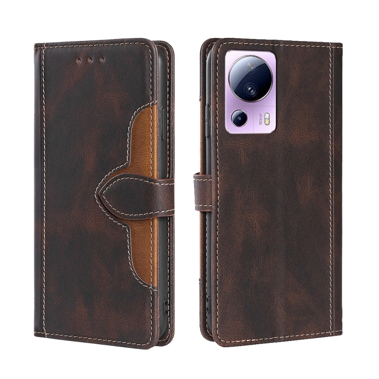 For Xiaomi Civi 2 5G Skin Feel Magnetic Buckle Leather Phone Case