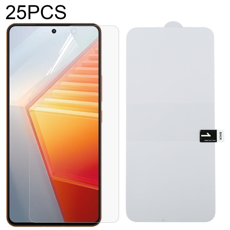 For vivo iQOO 11 25pcs Full Screen Protector Explosion-proof Hydrogel Film