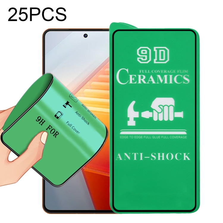 For vivo iQOO 11 / iQOO 11 Pro 25pcs 9D Full Screen Full Glue Ceramic Film