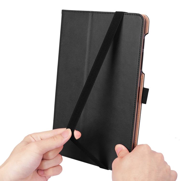 For Galaxy Tab S6 Lite P610 / P615 Retro Texture PU + TPU Horizontal Flip Leather Case with Holder & Card Slots & Hand Strap