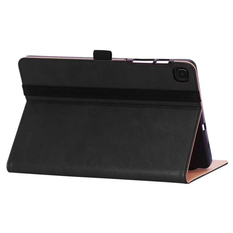 For Galaxy Tab S6 Lite P610 / P615 Retro Texture PU + TPU Horizontal Flip Leather Case with Holder & Card Slots & Hand Strap