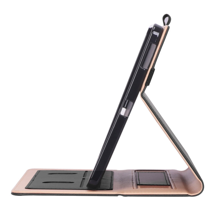 For Galaxy Tab S6 Lite P610 / P615 Retro Texture PU + TPU Horizontal Flip Leather Case with Holder & Card Slots & Hand Strap