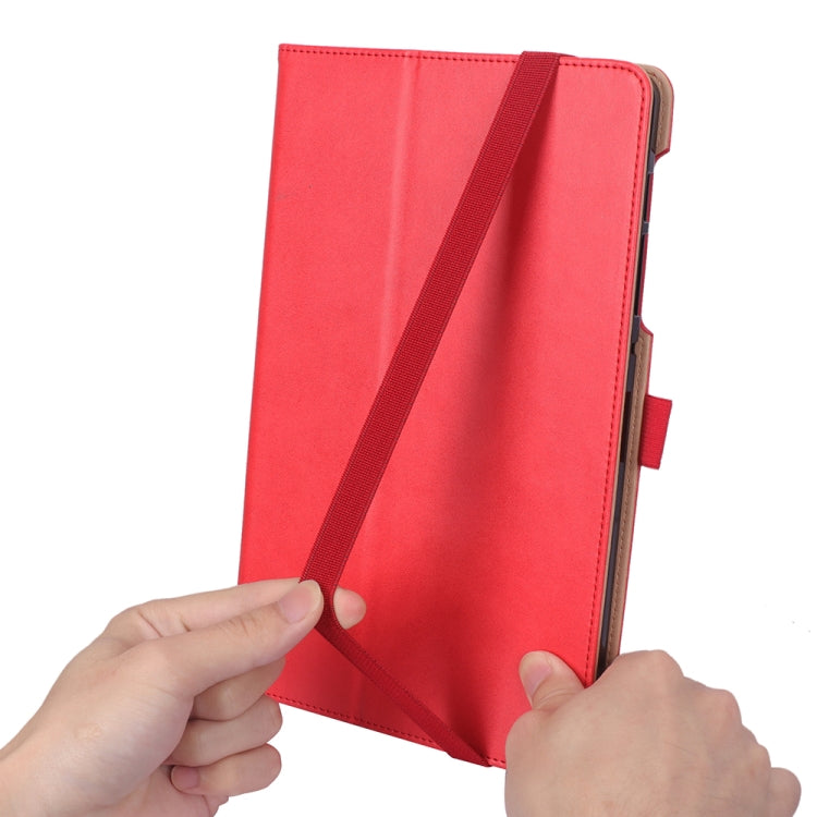 For Galaxy Tab S6 Lite P610 / P615 Retro Texture PU + TPU Horizontal Flip Leather Case with Holder & Card Slots & Hand Strap