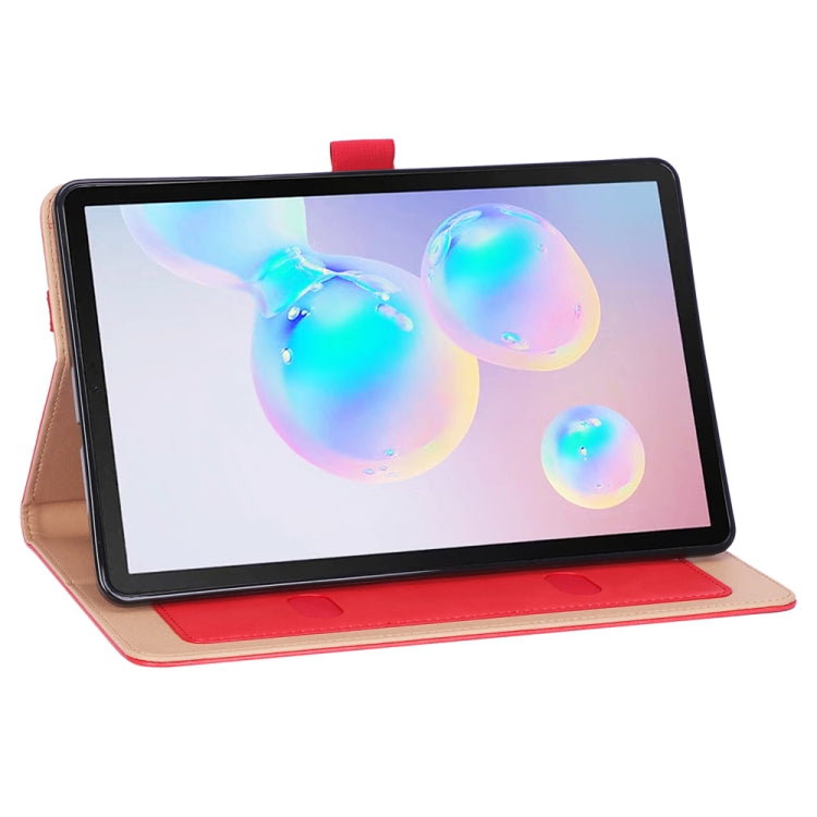 For Galaxy Tab S6 Lite P610 / P615 Retro Texture PU + TPU Horizontal Flip Leather Case with Holder & Card Slots & Hand Strap