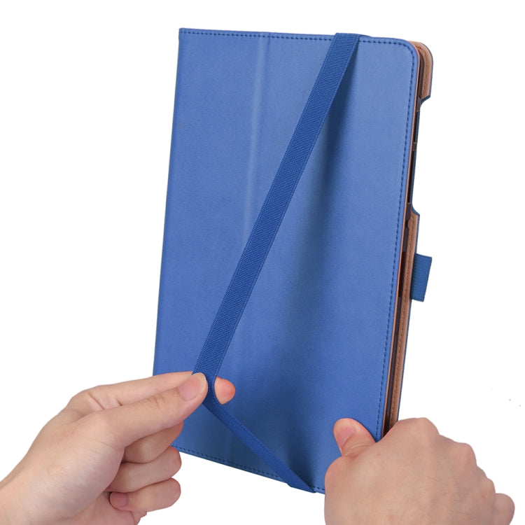 For Galaxy Tab S6 Lite P610 / P615 Retro Texture PU + TPU Horizontal Flip Leather Case with Holder & Card Slots & Hand Strap
