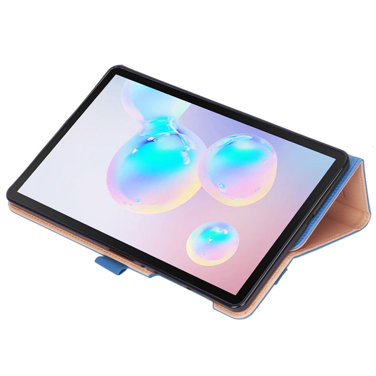 For Galaxy Tab S6 Lite P610 / P615 Retro Texture PU + TPU Horizontal Flip Leather Case with Holder & Card Slots & Hand Strap