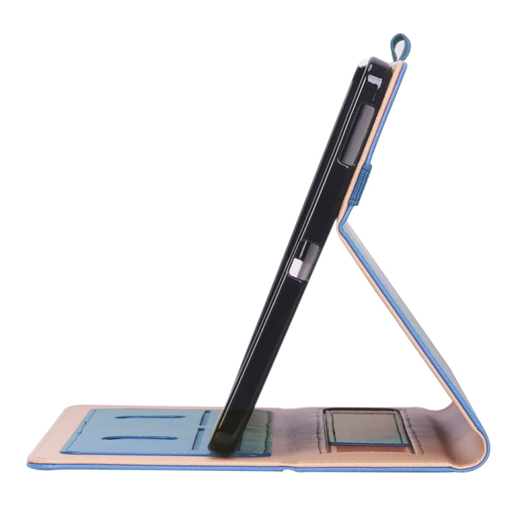 For Galaxy Tab S6 Lite P610 / P615 Retro Texture PU + TPU Horizontal Flip Leather Case with Holder & Card Slots & Hand Strap