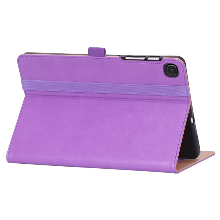 For Galaxy Tab S6 Lite P610 / P615 Retro Texture PU + TPU Horizontal Flip Leather Case with Holder & Card Slots & Hand Strap
