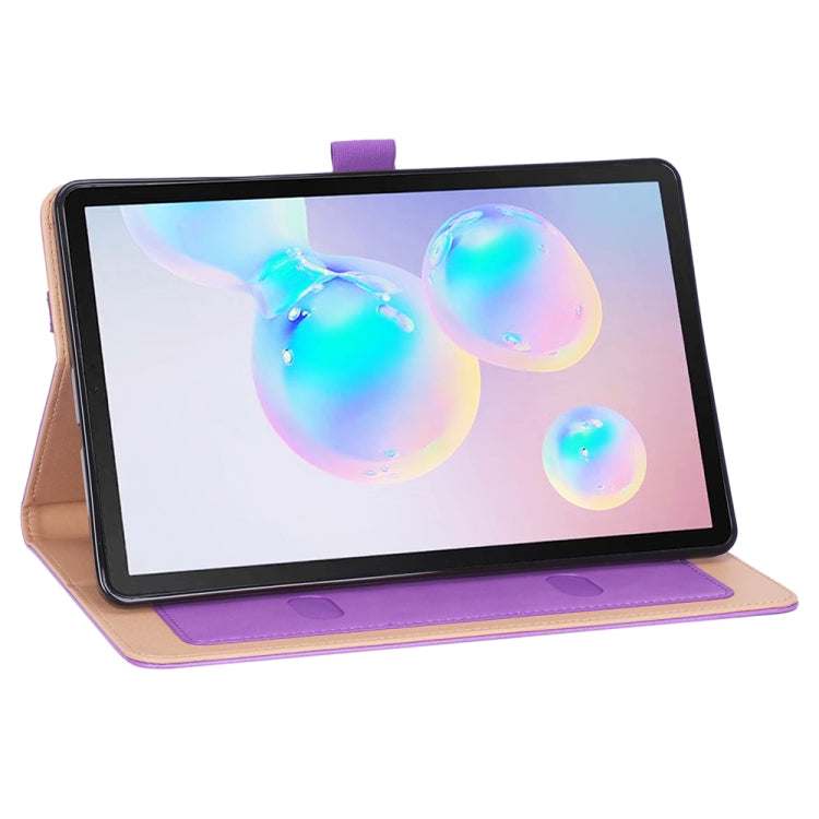 For Galaxy Tab S6 Lite P610 / P615 Retro Texture PU + TPU Horizontal Flip Leather Case with Holder & Card Slots & Hand Strap