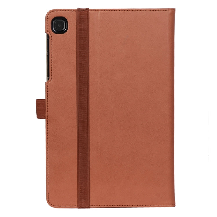 For Galaxy Tab S6 Lite P610 / P615 Retro Texture PU + TPU Horizontal Flip Leather Case with Holder & Card Slots & Hand Strap