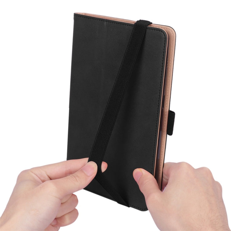 For Lenovo M8 Retro Texture PU + TPU Horizontal Flip Leather Case with Holder & Card Slots & Hand Strap