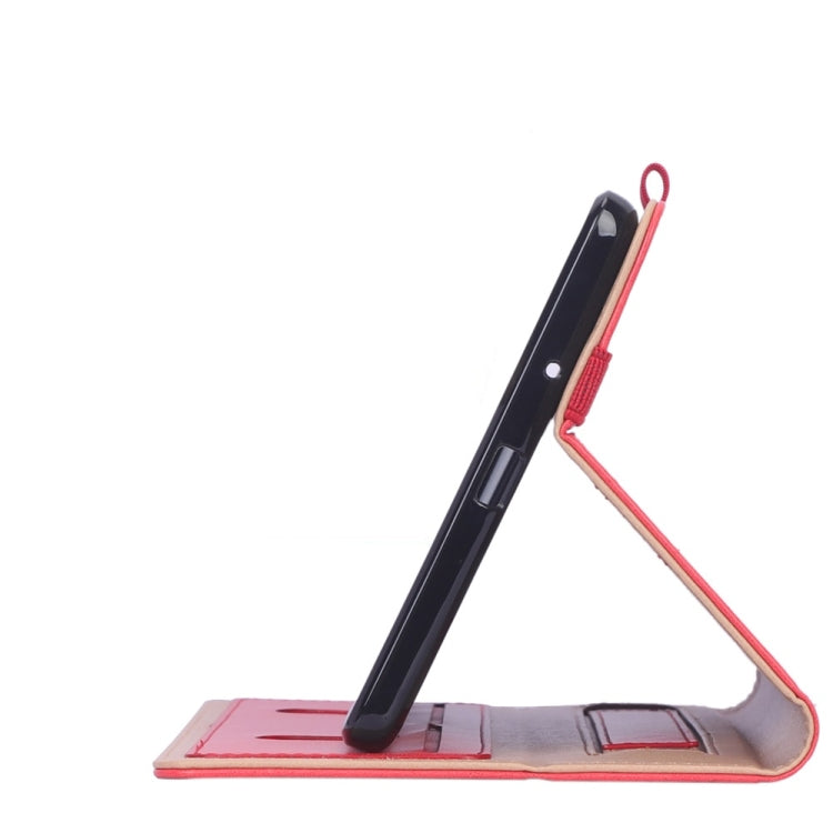 For Lenovo M8 Retro Texture PU + TPU Horizontal Flip Leather Case with Holder & Card Slots & Hand Strap