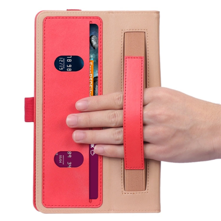 For Lenovo M8 Retro Texture PU + TPU Horizontal Flip Leather Case with Holder & Card Slots & Hand Strap
