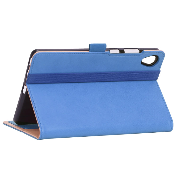 For Lenovo M8 Retro Texture PU + TPU Horizontal Flip Leather Case with Holder & Card Slots & Hand Strap