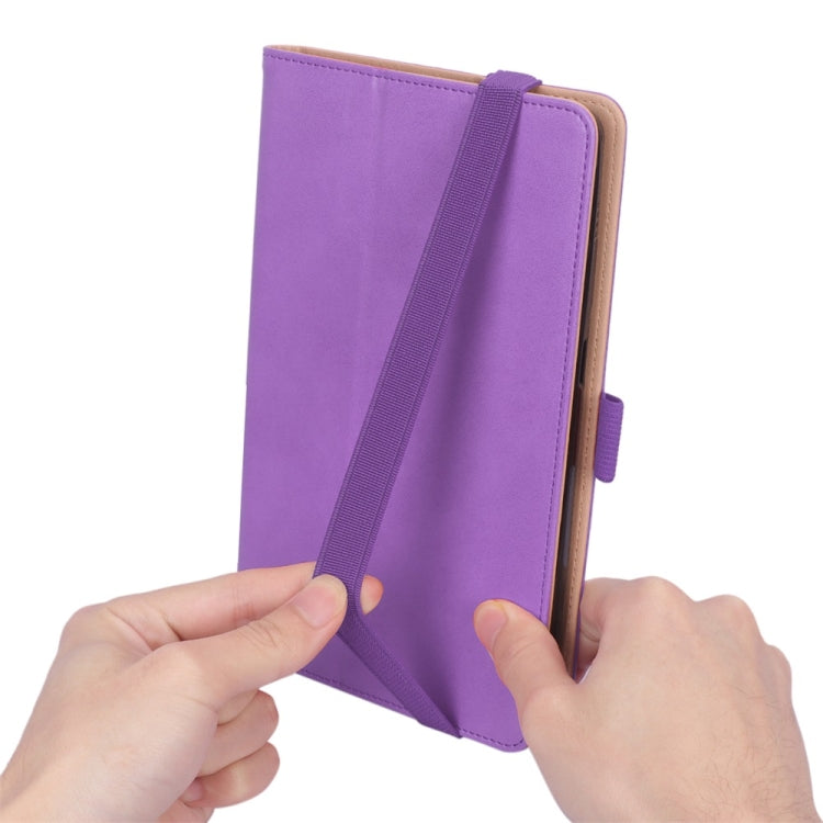 For Lenovo M8 Retro Texture PU + TPU Horizontal Flip Leather Case with Holder & Card Slots & Hand Strap
