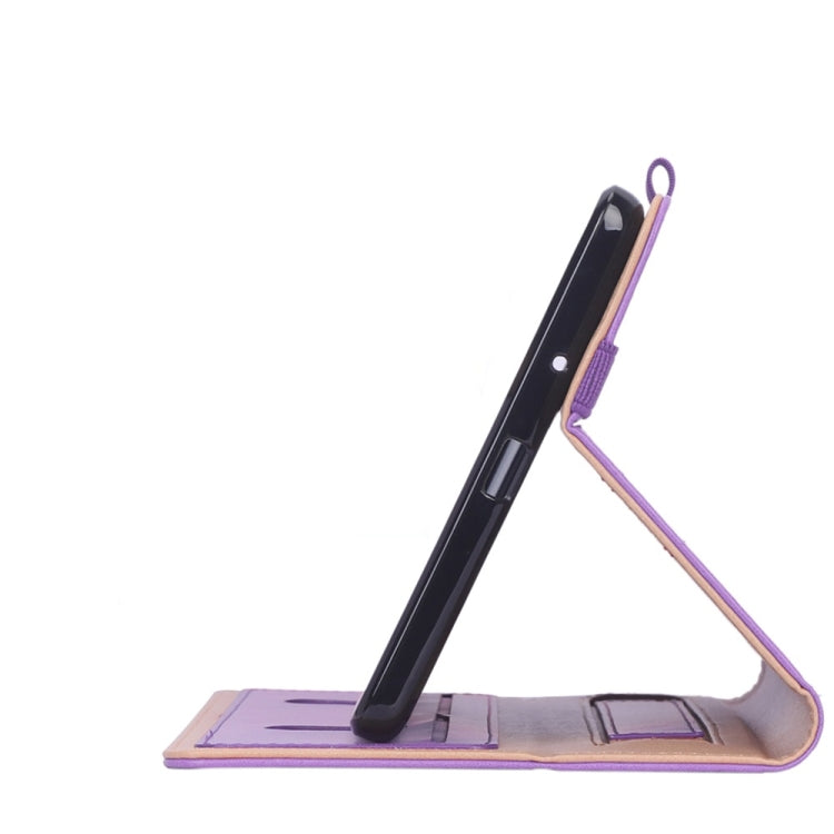 For Lenovo M8 Retro Texture PU + TPU Horizontal Flip Leather Case with Holder & Card Slots & Hand Strap