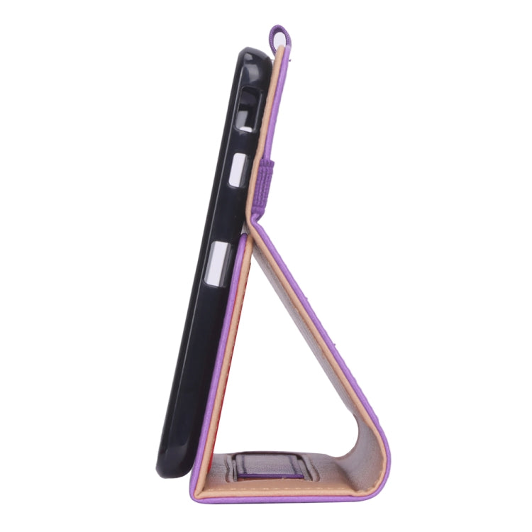 For Lenovo M8 Retro Texture PU + TPU Horizontal Flip Leather Case with Holder & Card Slots & Hand Strap