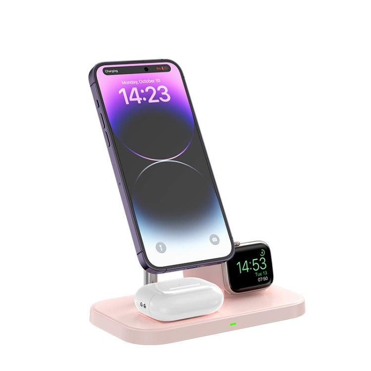 WA22 3 in 1 Magnetic Wireless Charger Phone Holder for iPhone 12 / 13 / 14 / 15 Series Phones & AirPods