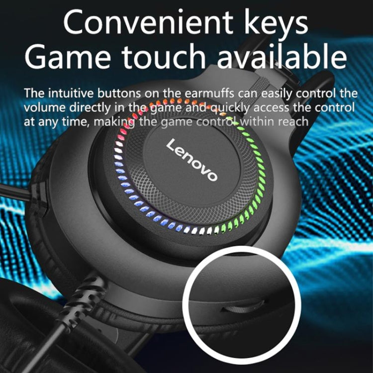 Lenovo Thinkplus G20-B 7.1 Channel Game Music Wired Headset, Cable Length: 2.2m(Black)