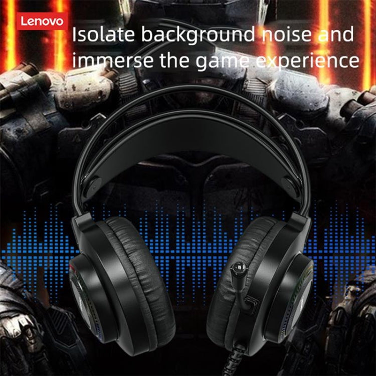 Lenovo Thinkplus G20-B 7.1 Channel Game Music Wired Headset, Cable Length: 2.2m(Black)