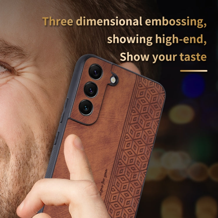 For Samsung Galaxy S22 5G AZNS 3D Embossed Skin Feel Phone Case