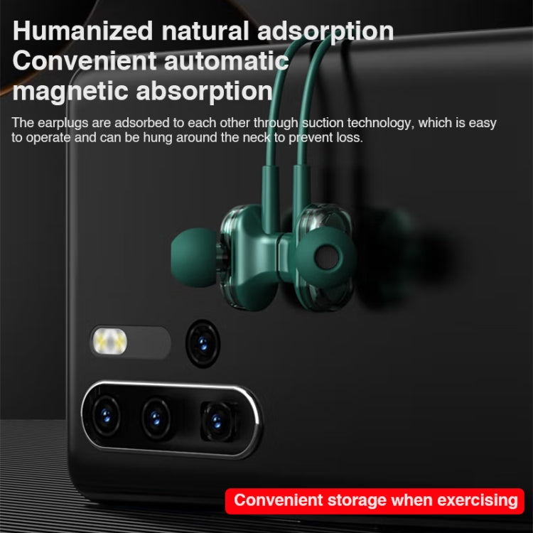 Lenovo HE05 Pro Double Speaker Wireless Sports Waterproof Neckband Bluetooth Earphone with Mic