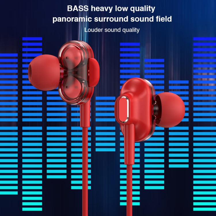 Lenovo HE05 Pro Double Speaker Wireless Sports Waterproof Neckband Bluetooth Earphone with Mic