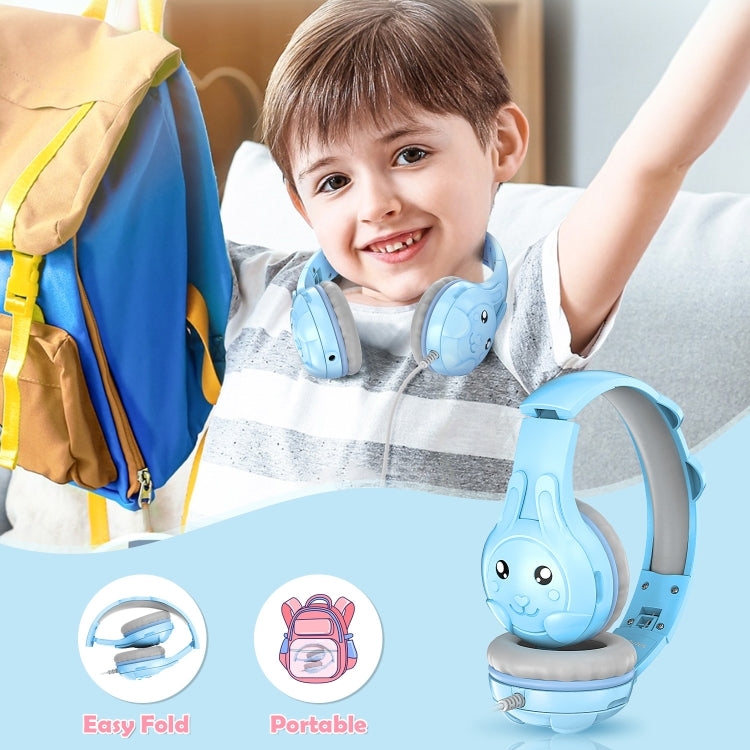 SoulBytes S31 Kids Wired Over-Ear Earphone with Microphone, Length: 1.5m