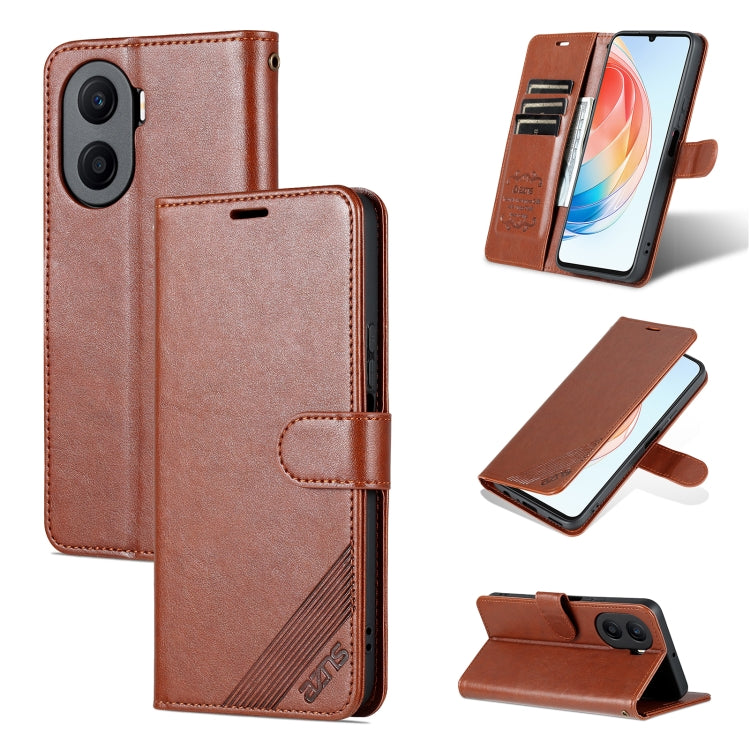 For Honor Play 40 Plus AZNS Sheepskin Texture Flip Leather Phone Case